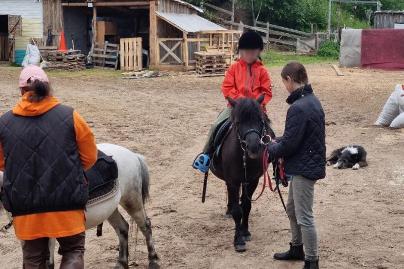Член Общественного совета при ОМВД России «Приморский» организовала для детей экскурсию в конный клуб